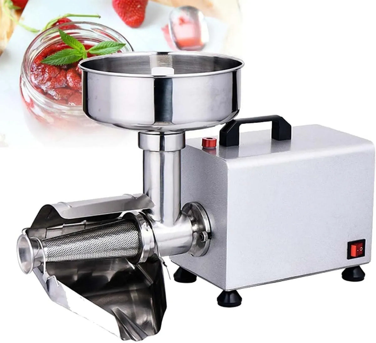 330lbs/h Machine À Confiture, Machine À Sauce, 450 W, inclinée, acier inoxydable