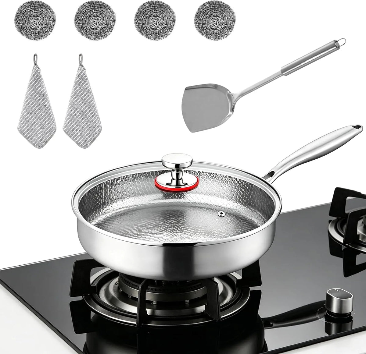 Ustensile de cuisson, 28 cm, Antiadhésive Résistante aux rayures