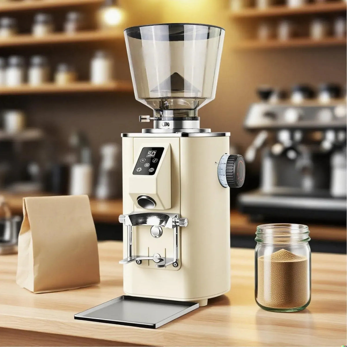 K64s Moulin, broyeur à grains de café, 450 G, professionnel, restaurant, amovible, 9 Niveaux, pour Cafés