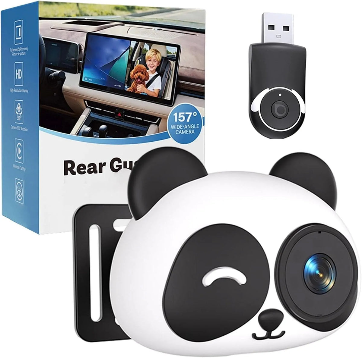Moniteur HD 1080P, Objectif Grand Angle 150° Plug And Play À Faible Latence