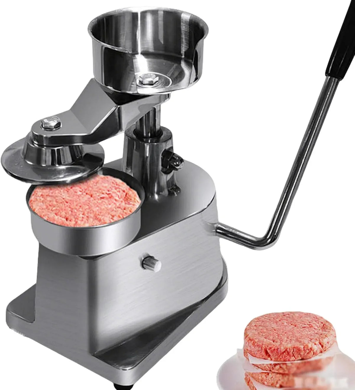 Machine à hamburger, presse, 10,2 cm, 12,7 cm, 15,2 cm, revêtement antiadhésif, aluminium