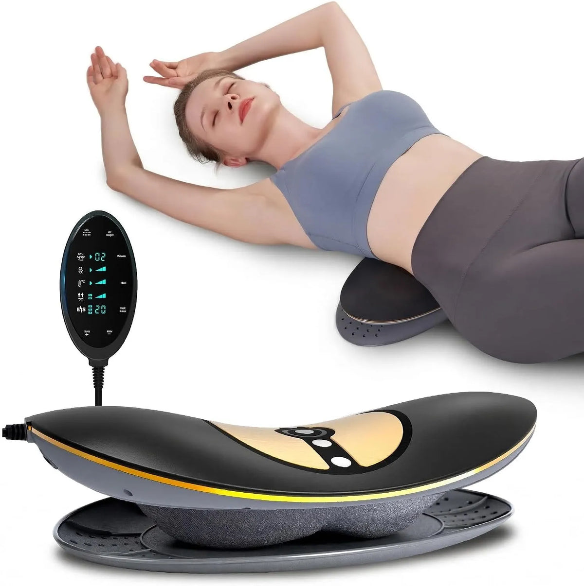 appareil de massage du dos et des lombaires, masseur, 3 niveaux, pour soulager la douleur lombaire