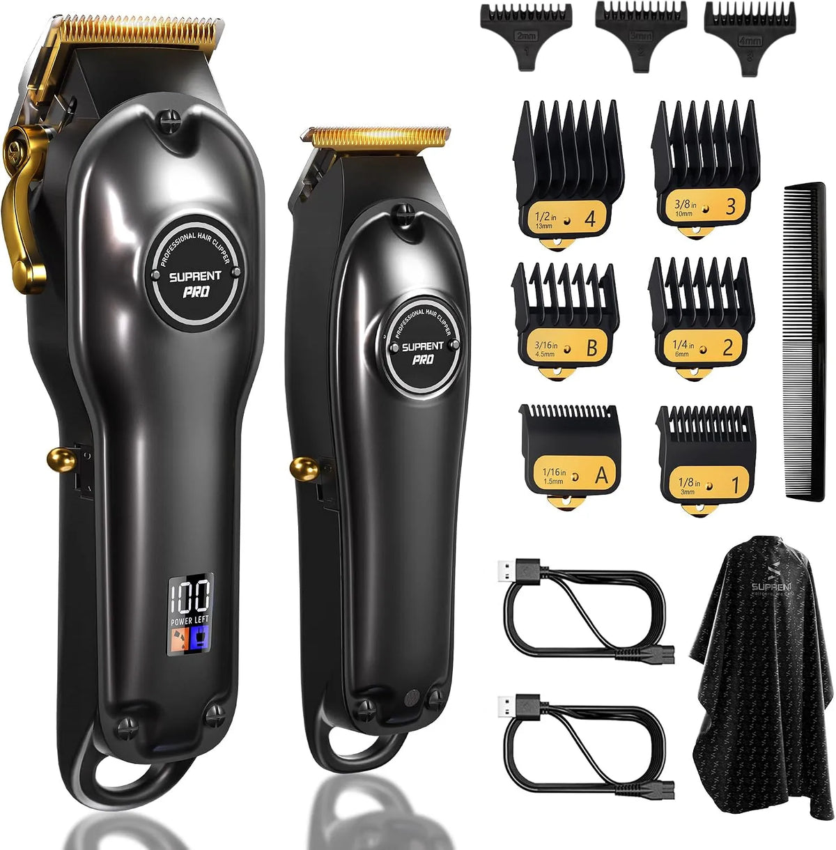 Tondeuse à Cheveux pour usage professionnel Homme-Kit de Coupe de Cheveux
