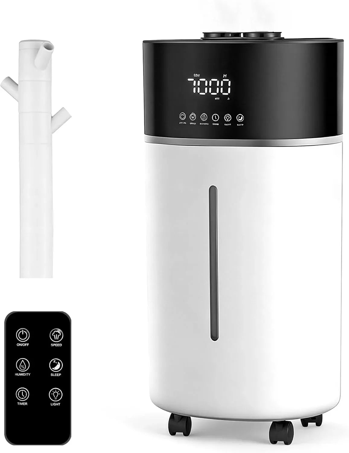 Humidificateur, Diffuseur, 18 L, 200 m, professionnel, pour Chambres Humidifier Chaud/Froid pour Pièces Jusqu'à