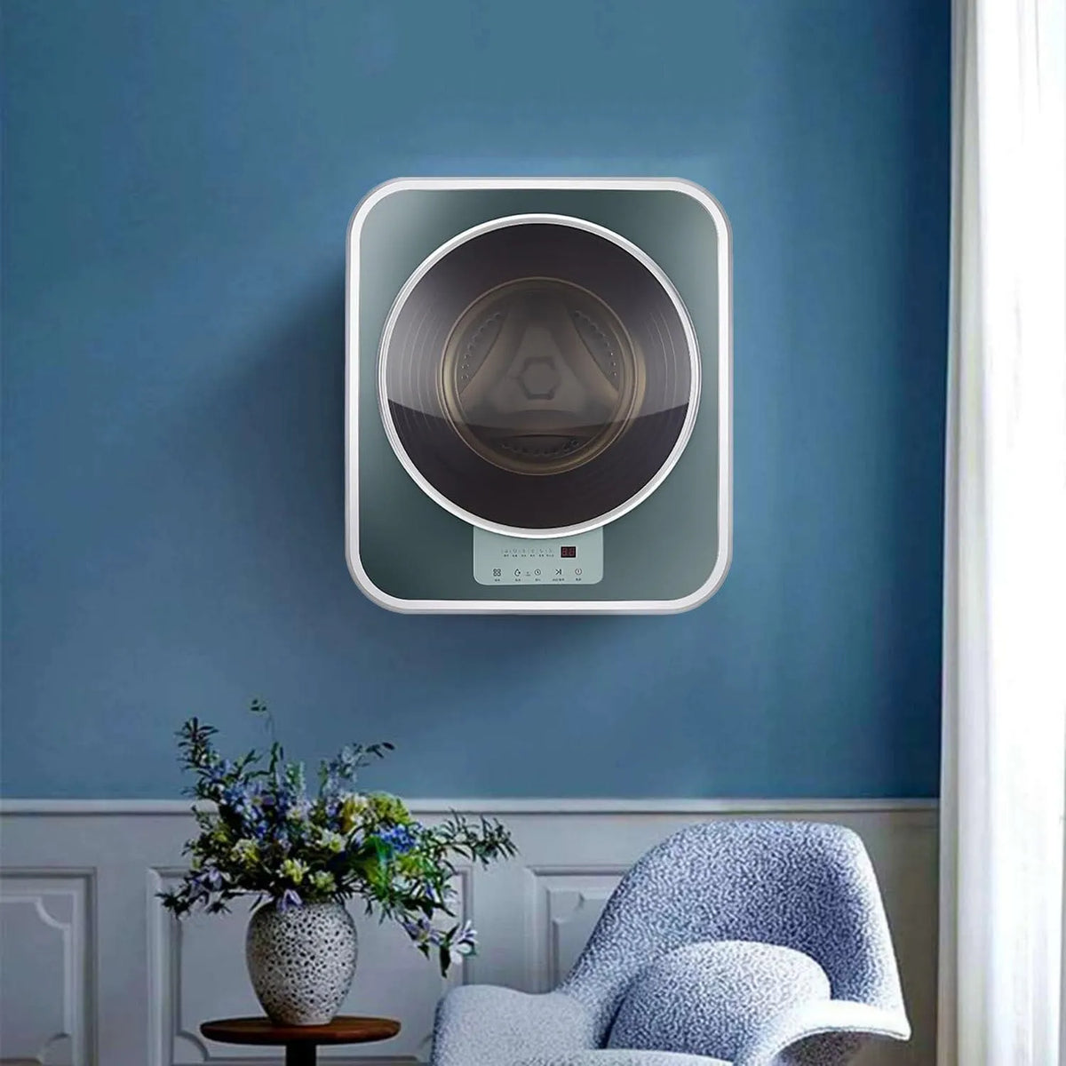 Lave-linge, 3 kg, capacité de 3kg, machine à laver le linge, Lave-Linge électrique Compact Mural