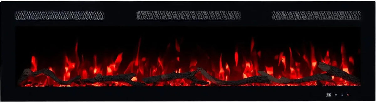 Radiateur électrique, 127x13x35 cm, 1800 W, encastrable, Monarch Cheminée Électrique 127, pour Mur et encastrable