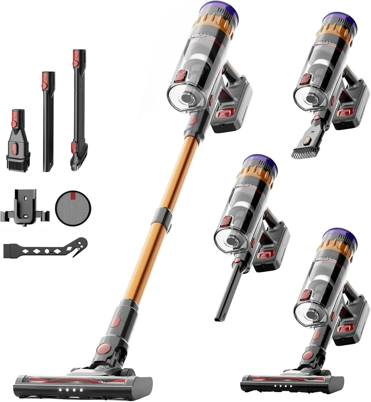 Lefant 42Mins/40KPA Aspirateur, appareil électrique d'aspiration, Aspirateur Balai sans Fil avec Écran LED Intelligent