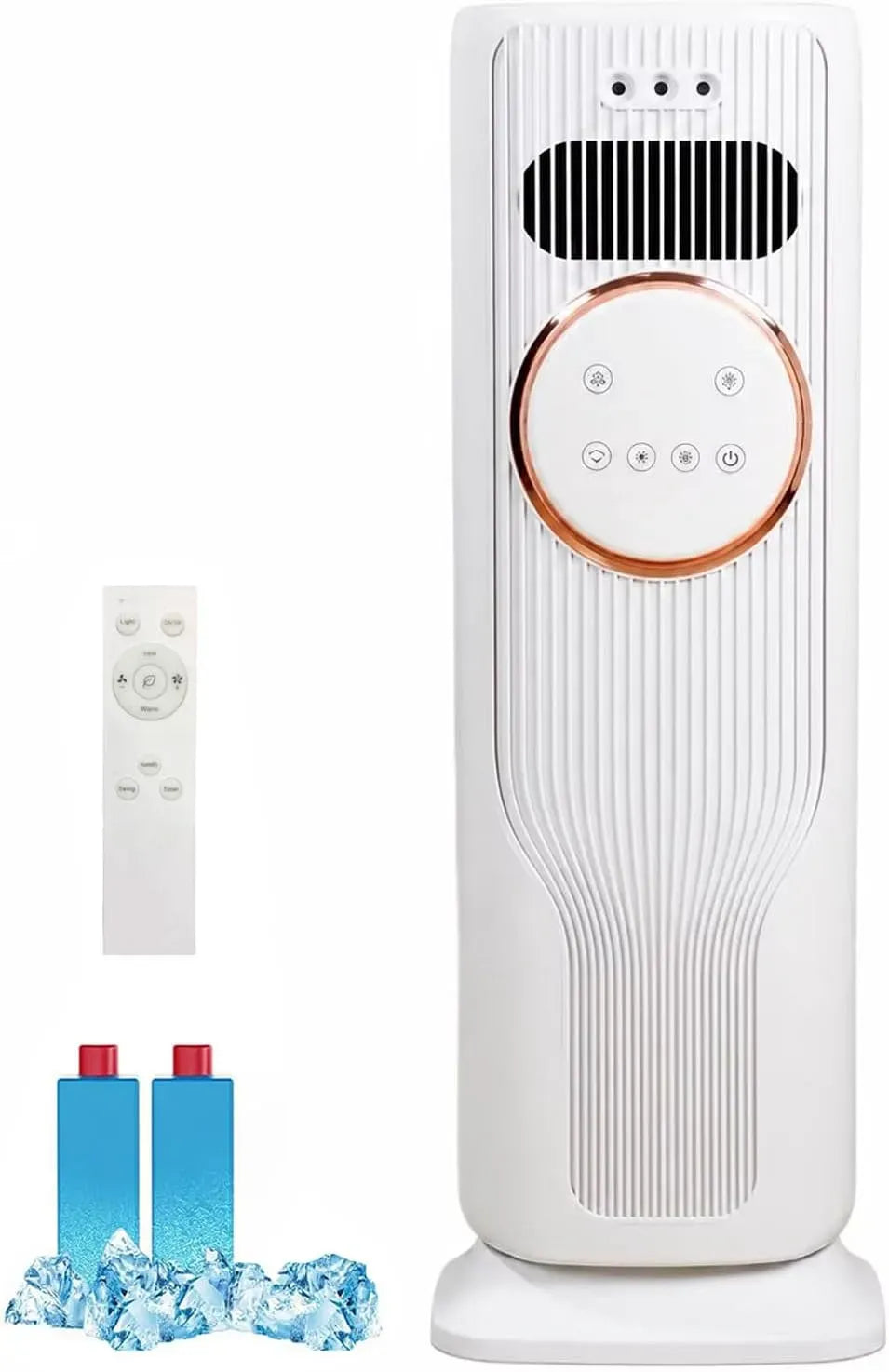 Climatiseur, 3 L, portable, oscillation, grand réservoir, décoration de salon, silencieux, blanc, Clim Portable 5 Modes Chaud et Froid