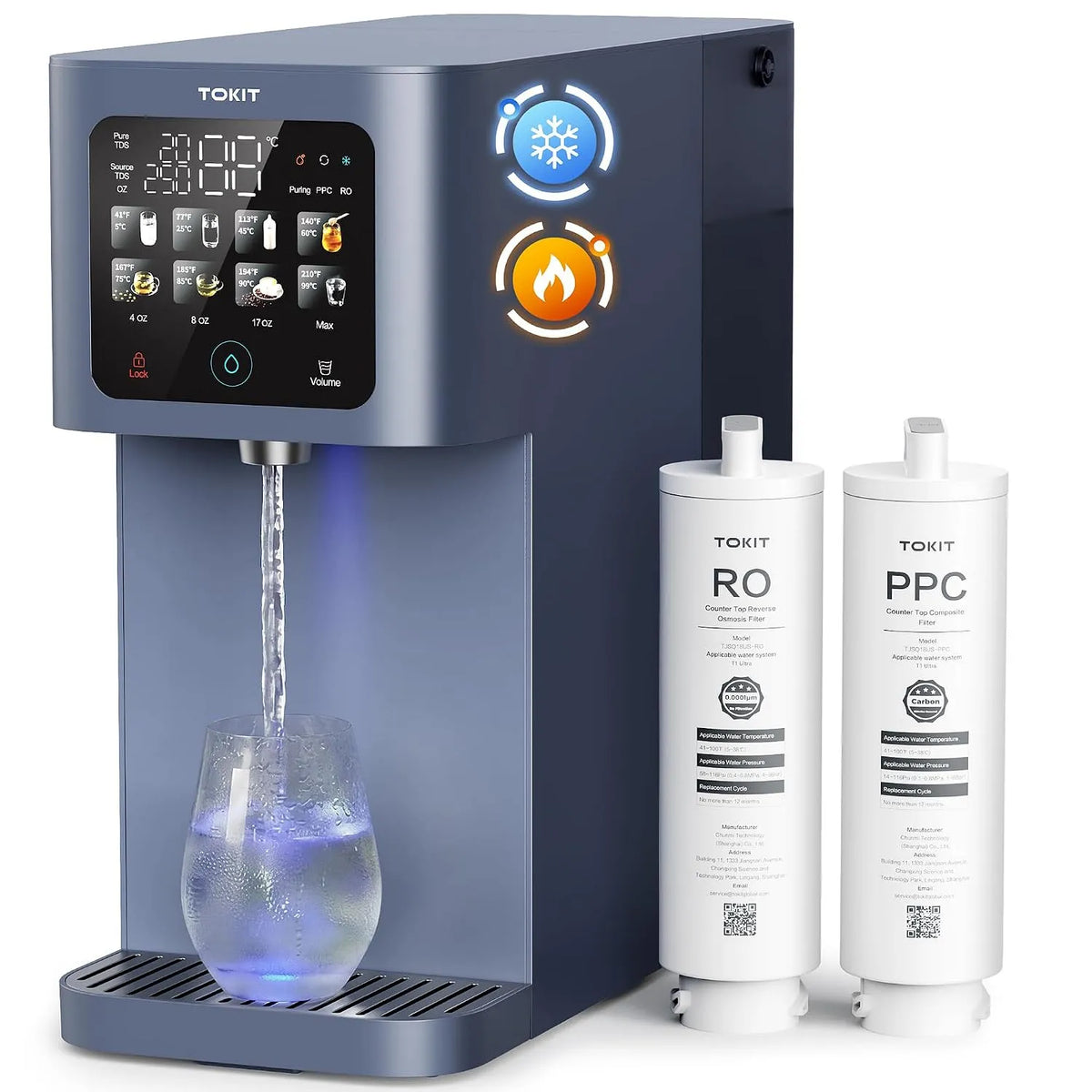 Refroidisseur, Distributeur, 5 à 100 °C, TOKIT