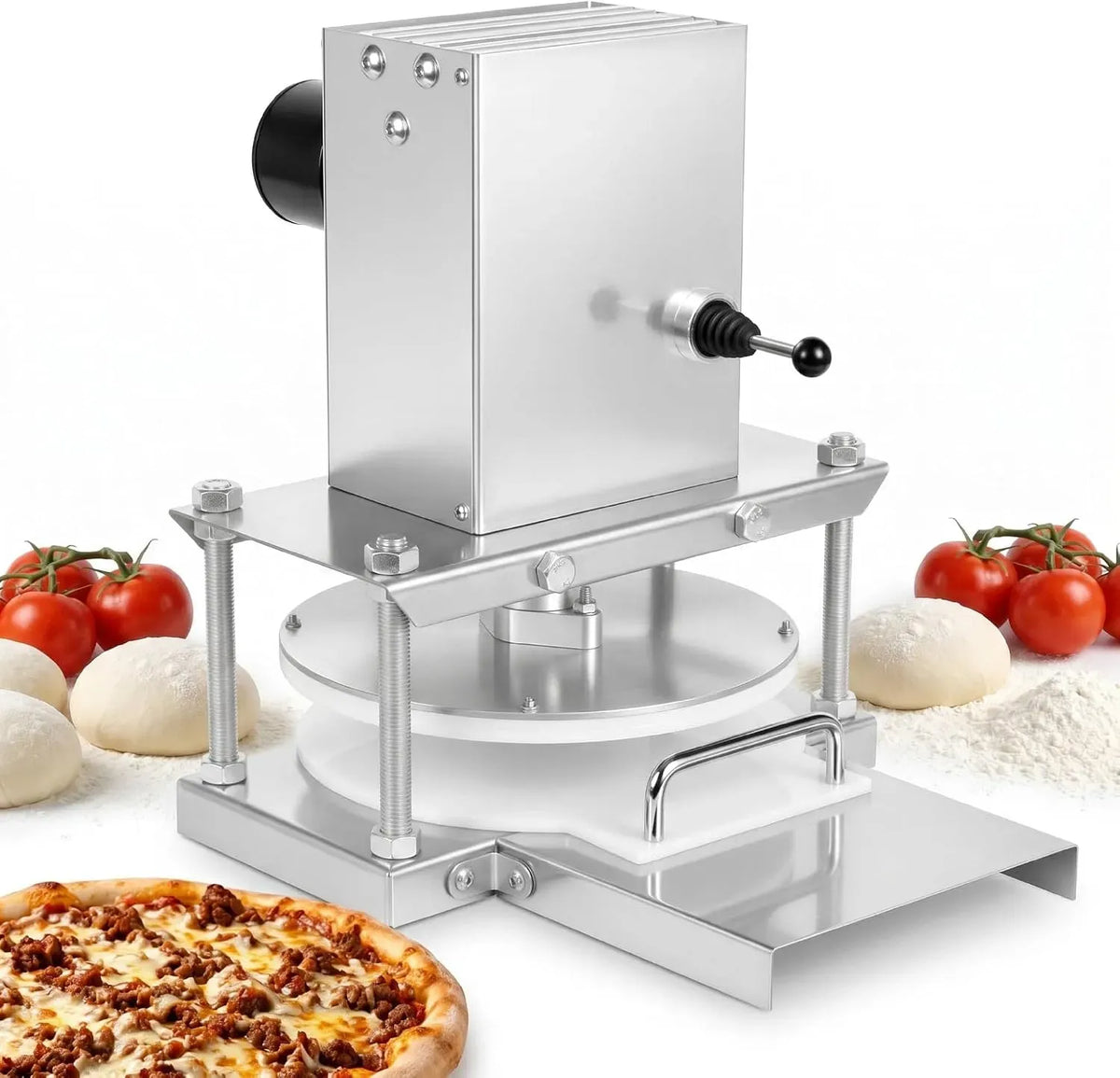 Presse, 22 cm, pizza, professionnel, acier inoxydable, pour cuisine