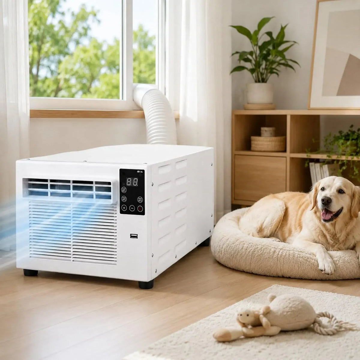 Portable, 750 W, 280 W, 16 à 32 °C, 45 dB, 4 m, minuteur, pour Studio Jusqu'à 4m², Climatisation