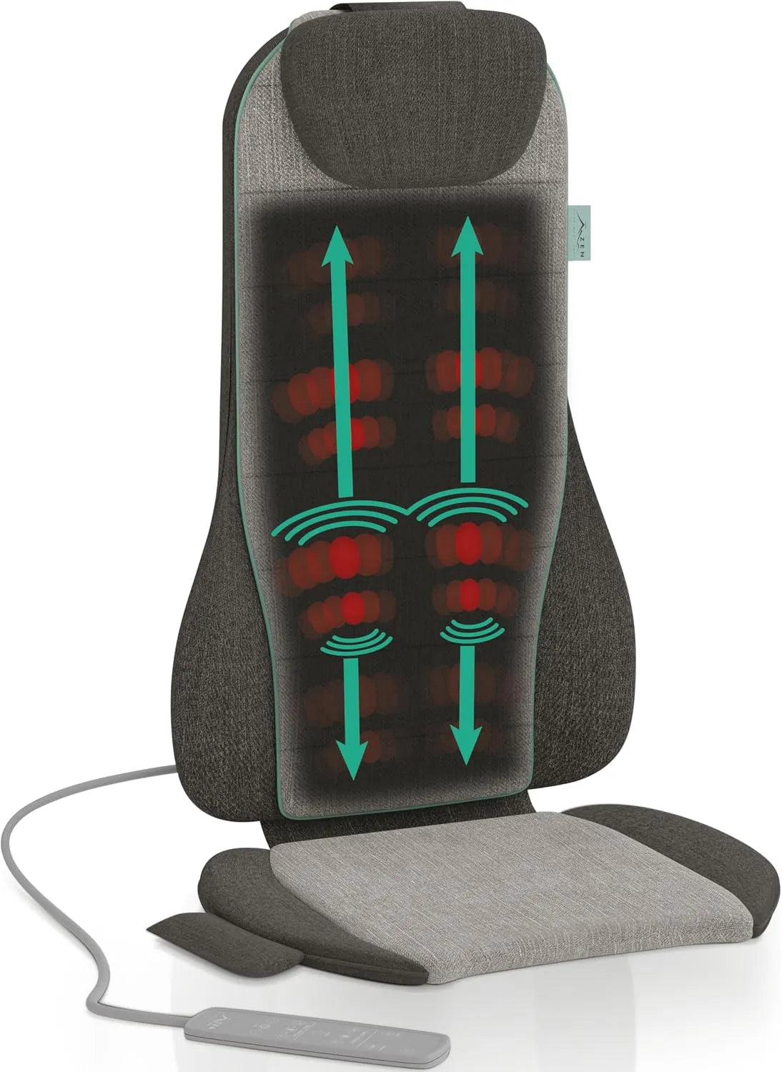 percussions et roulement, Siège de massage Zen Olympus, 3 types de massages: Shiatsu Max, soulage les muscles et appaise les tensions