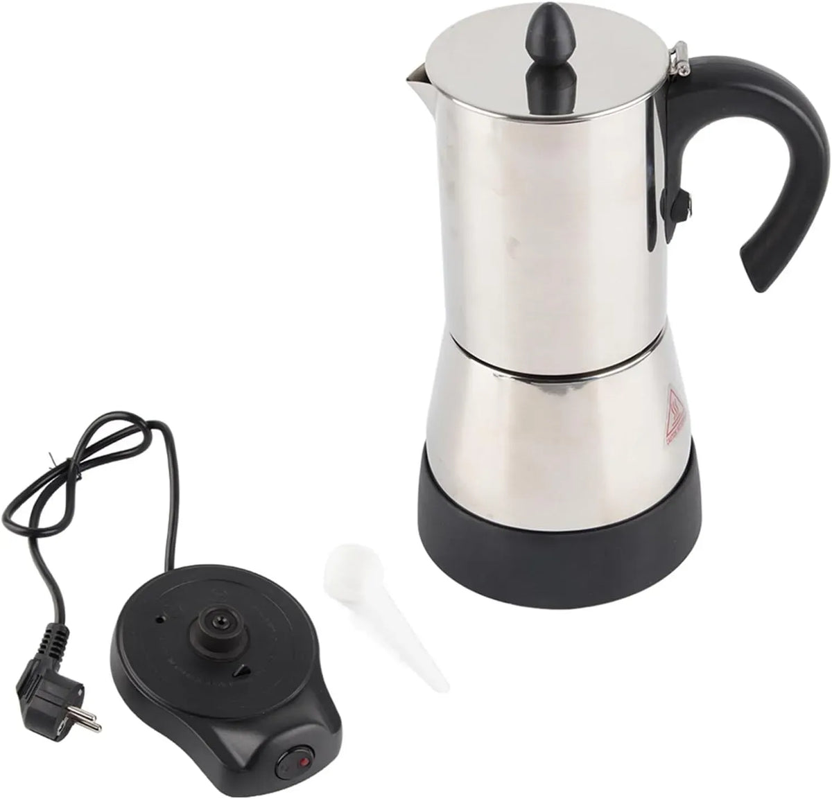 Cafetière électrique, acier inoxydable, Rotation à 360 °, Conception à 3 Couches, en Acier Inoxydable de qualité Alimentaire