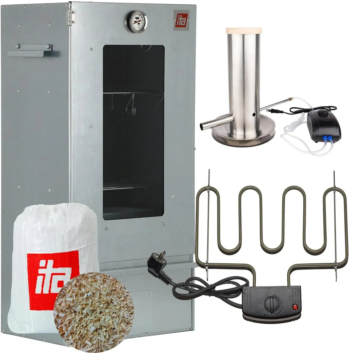 Radiateur électrique, 81 cm, ITA, 3 niveaux, Acier Alliage, Fumoir Électrique 7000, Qualité EU