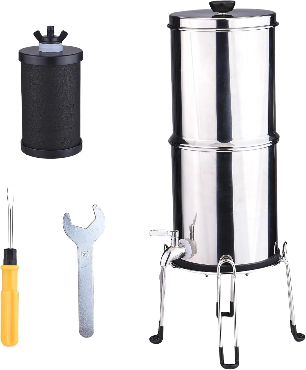 filtre, système de filtration d'eau potable, camping, acier inoxydable, pour la maison