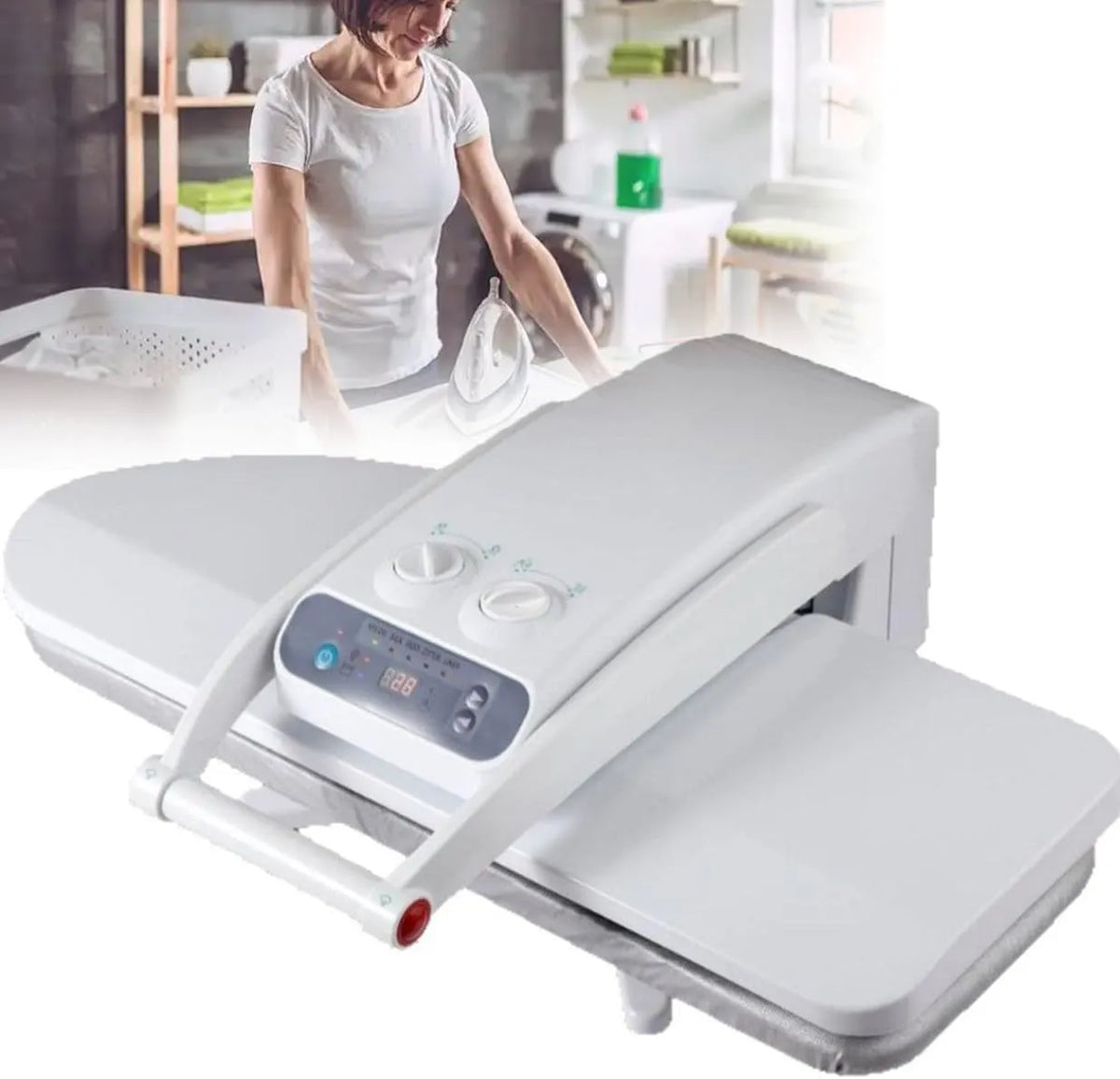 Presse, presse à repasser vapeur, 800X310Mm, 1800 W, grand réservoir, professionnel, pour Linge
