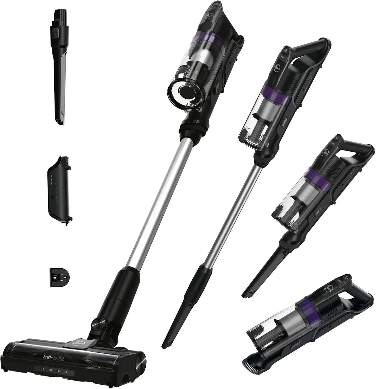 Hoover HF1 Aspirateur, 45 Min d'Autonomie, Buse LED, 2 Modes