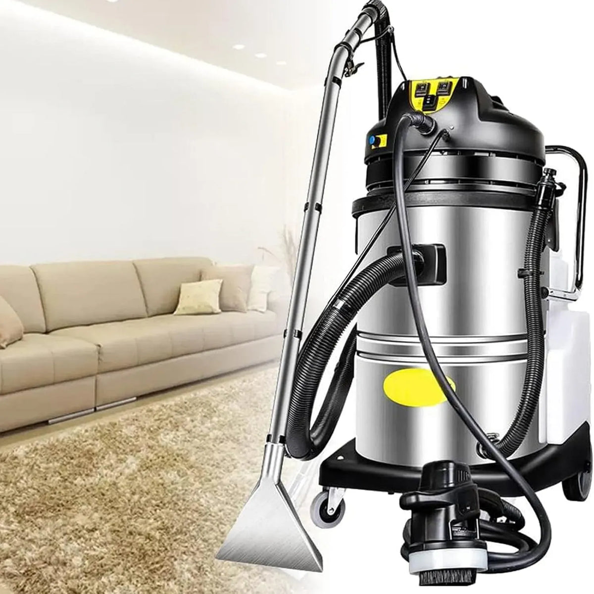 Aspirateur, 30 L, portable, professionnel, appareil électrique d'aspiration, Nettoyeur de Tapis Professionnel