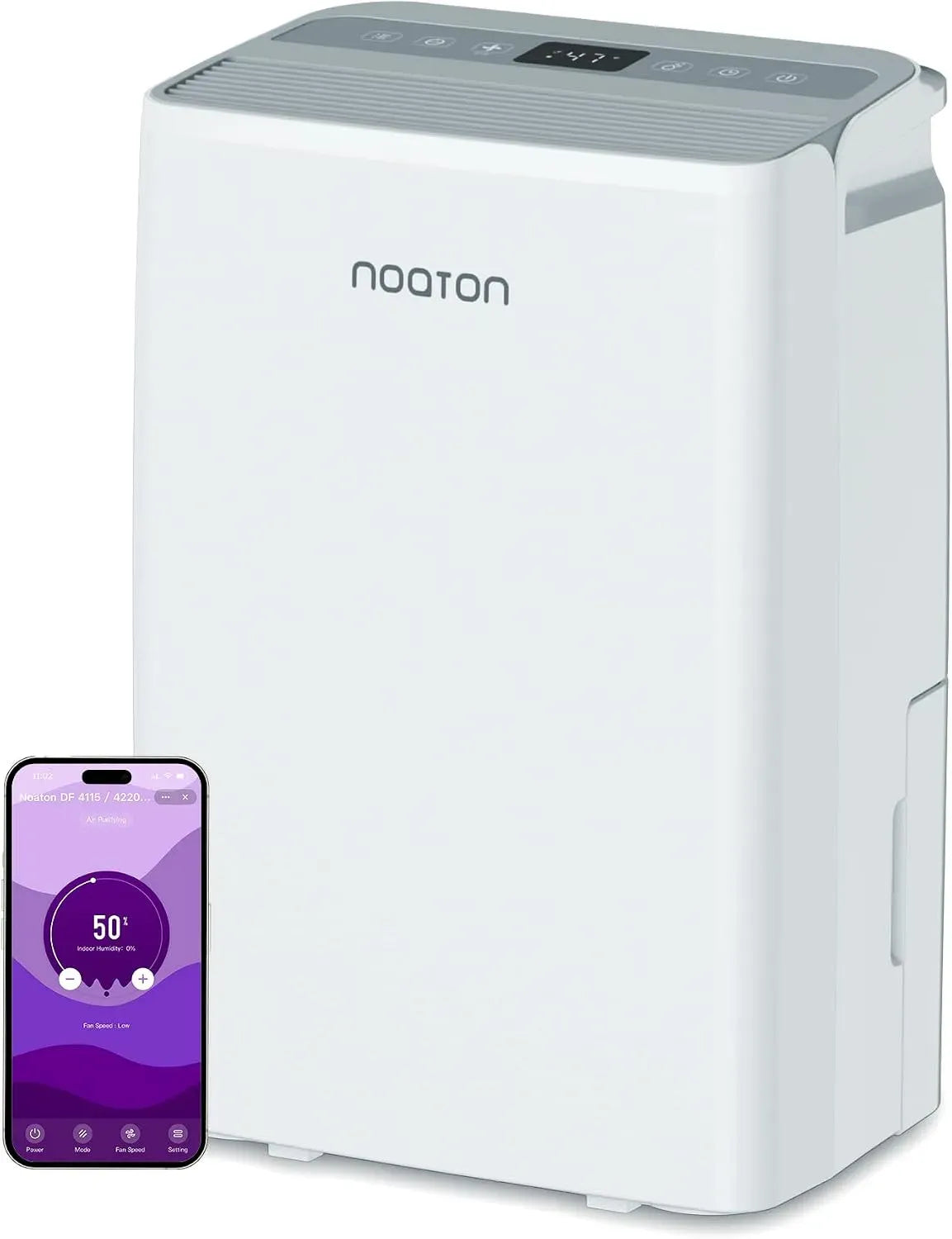 Déshumidificateur DF 4220 20L/24H, minuteur, Wi-Fi, silencieux, App-Smartphone, 5 modes, pour 70m²