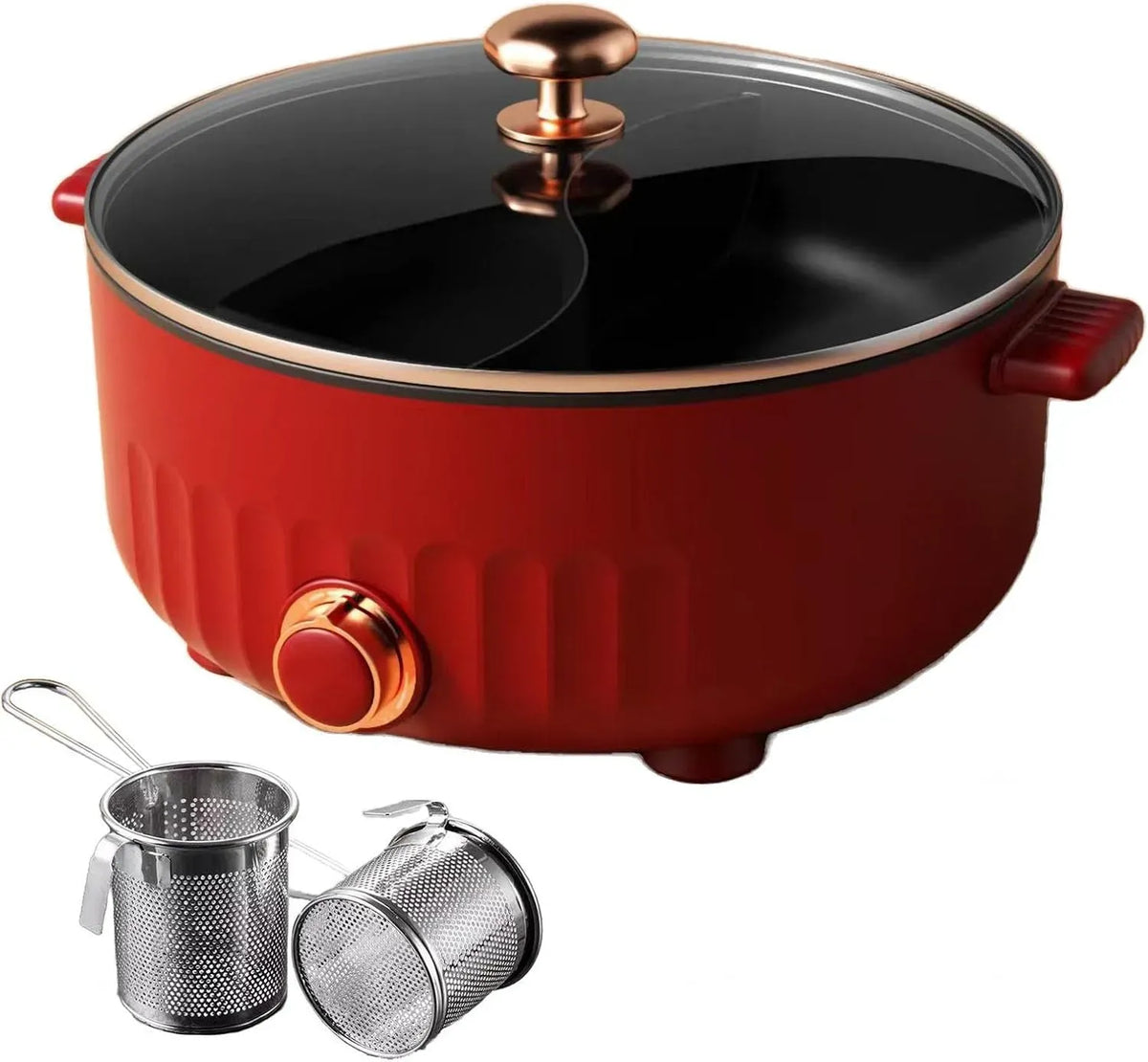 Fondue, 30cm, 6 L, 30 cm, IP65, rouge, ARTSIM