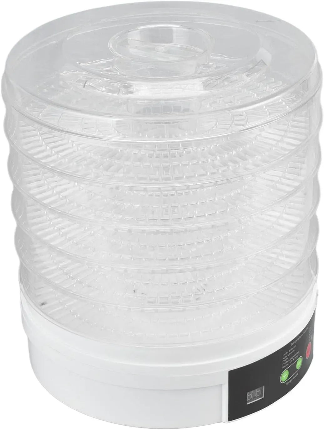 Séchoir, déshydrateur alimentaire, 350 W, 35 à 70 °C, 5 Plateaux, plastique
