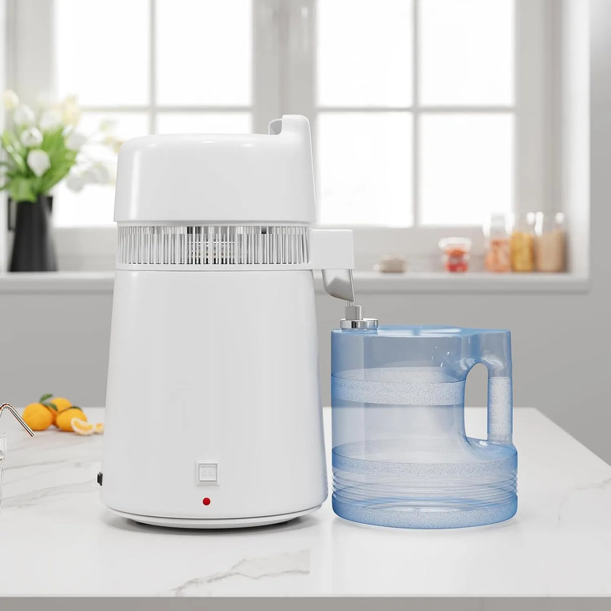 Machine à eau, Filtre, Portable, 6 L, 900 W, acier inoxydable, blanc, pour Maisons