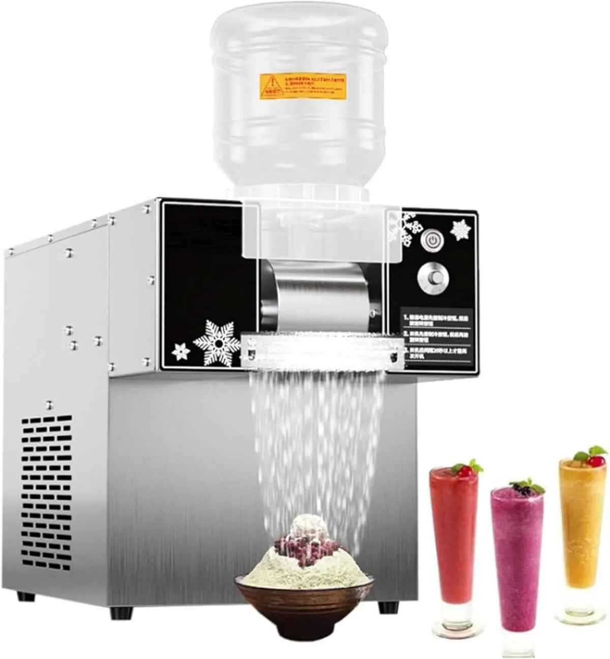 Machine à glaçons, pâtisserie, professionnel, fabrique à glaçons, Machine à Glace pilée pour Smoothies