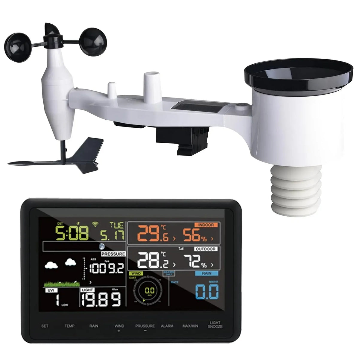 WS2910 capteur, Wi-Fi, écran LCD, sans fil, jardin domestique, Stations