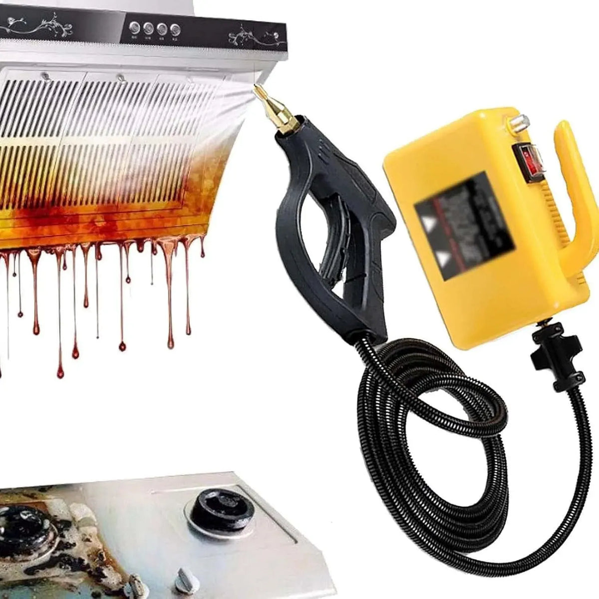 Nettoyeur vapeur, 2600 W, industriel, professionnel, Machine à vapeur haute pression multifonctionnelle