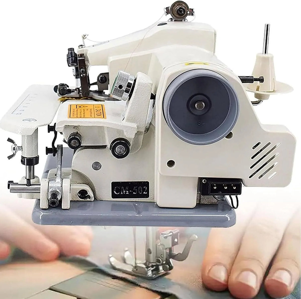 Machine à Coudre, machine à coudre électrique, 8 mm, portable, pour Un Pantalon d'assurance avec pédale avec 10 Aiguille