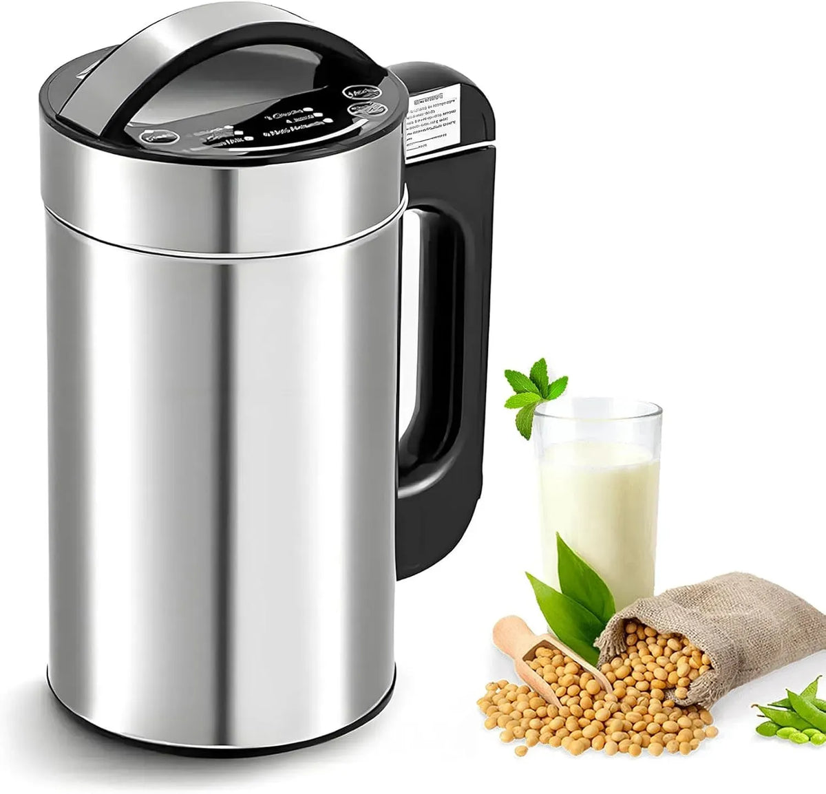 Blender, mixeur électrique, machine à lait végétal et lait de noix, Blender Chauffant Soupe et Mixeur