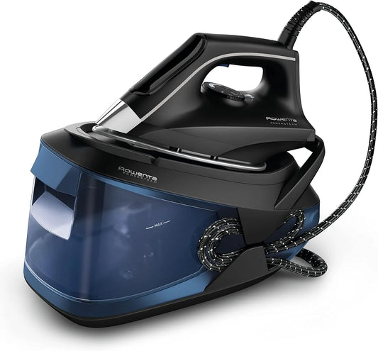Rowenta VR8315 coup de vapeur de 340 g/min, Powersteam Centre de repassage haute pression 6,2 bars, vapeur continue 120 g/min Semelle MicroSteam avec