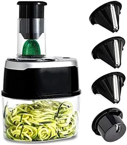 déchiqueter et râper, pour Parfait pour une cuisine saine et une préparation des repas, Coupe-légumes électrique multifonction 500 W équipé de 4 lames