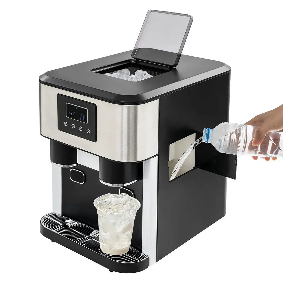 Machine à glaçons, écran LCD, professionnel, 16 glaçons par cycle, le bar
