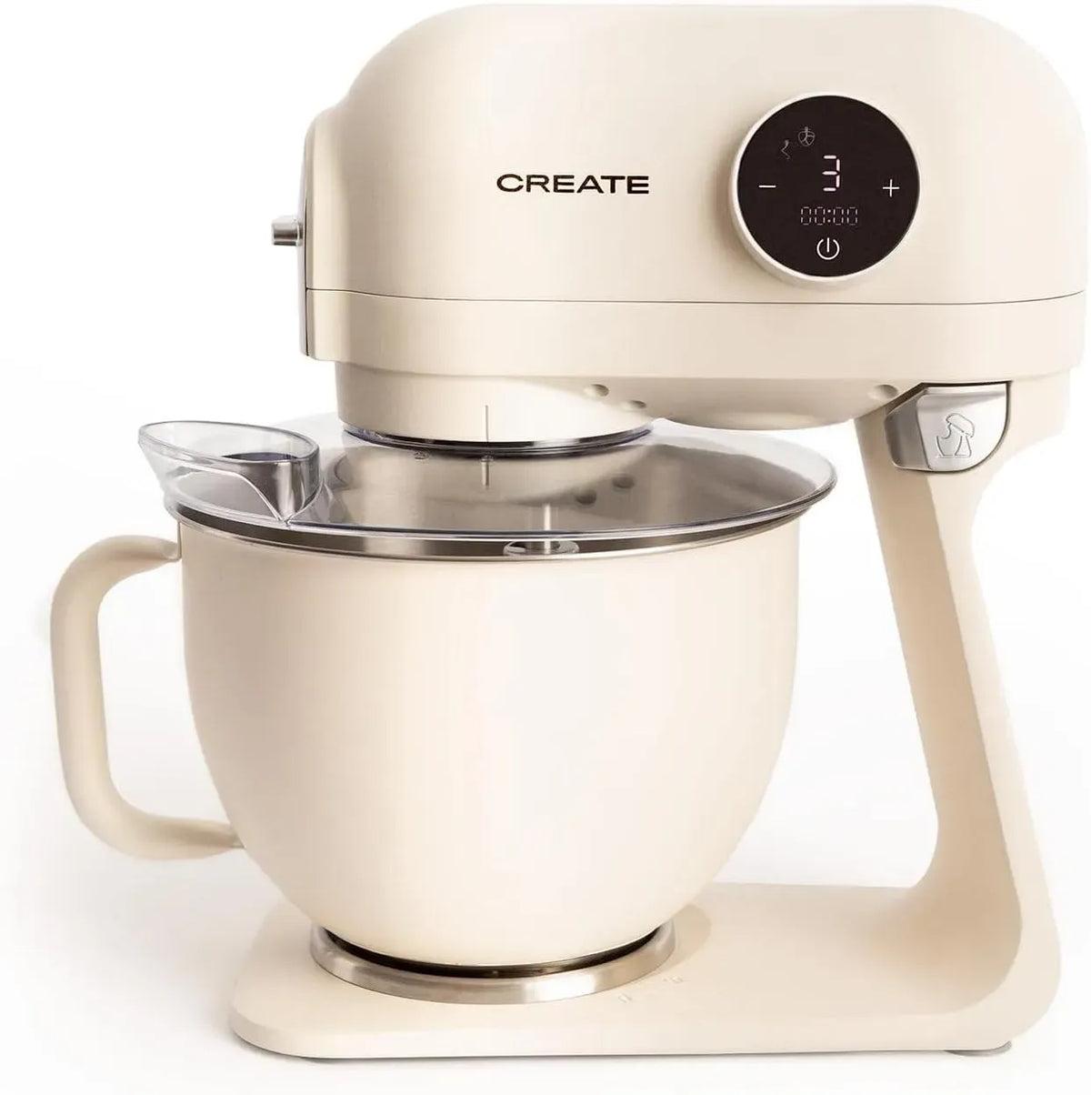 fouetter, mélangeur à pâtisserie, pour programmes automatiques, CREATE/DOWNMIX RETRO/Batteur planétaire Blanc Cassé / 6 vitesses, 1200W, rotation