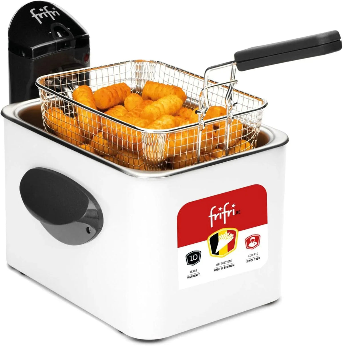 Couvercle, Design Rectangulaire, frifri Friteuse Expert 4,5L 3200W, Technologie Zone Froide, Tête Chauffe Brevetée, 4,5 L