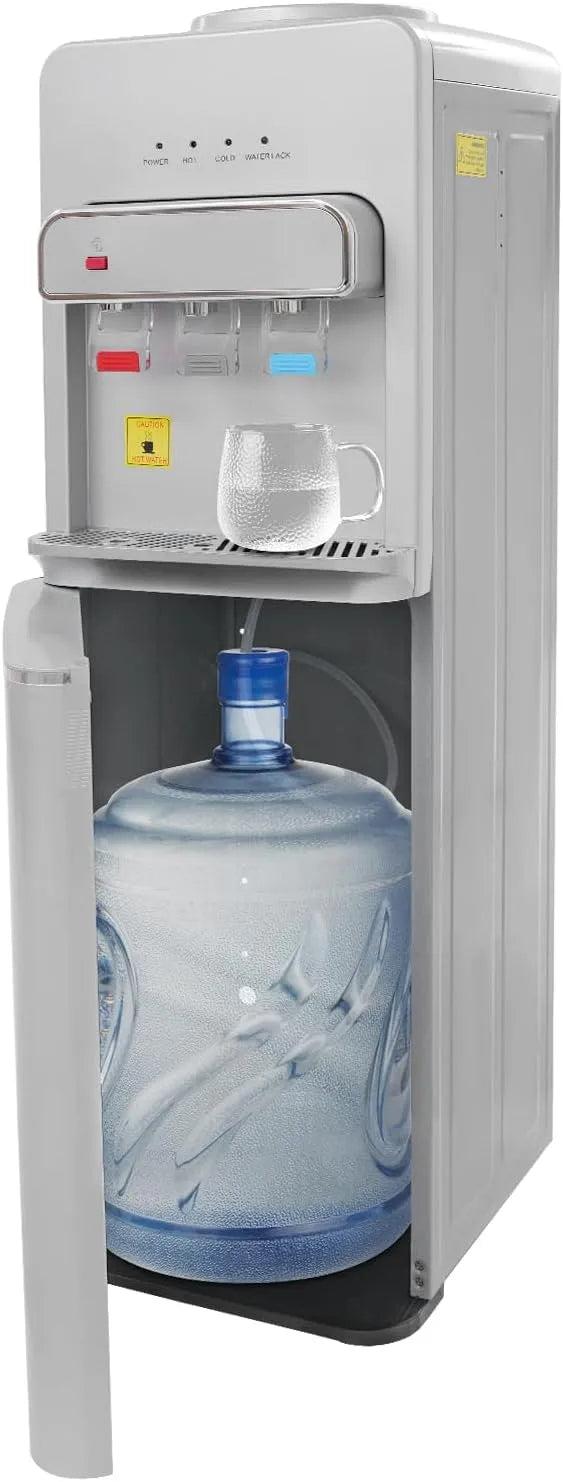 Distributeur, 500 W, argenté, pour la maison, Distributeur d'eau chaude électrique sur pied