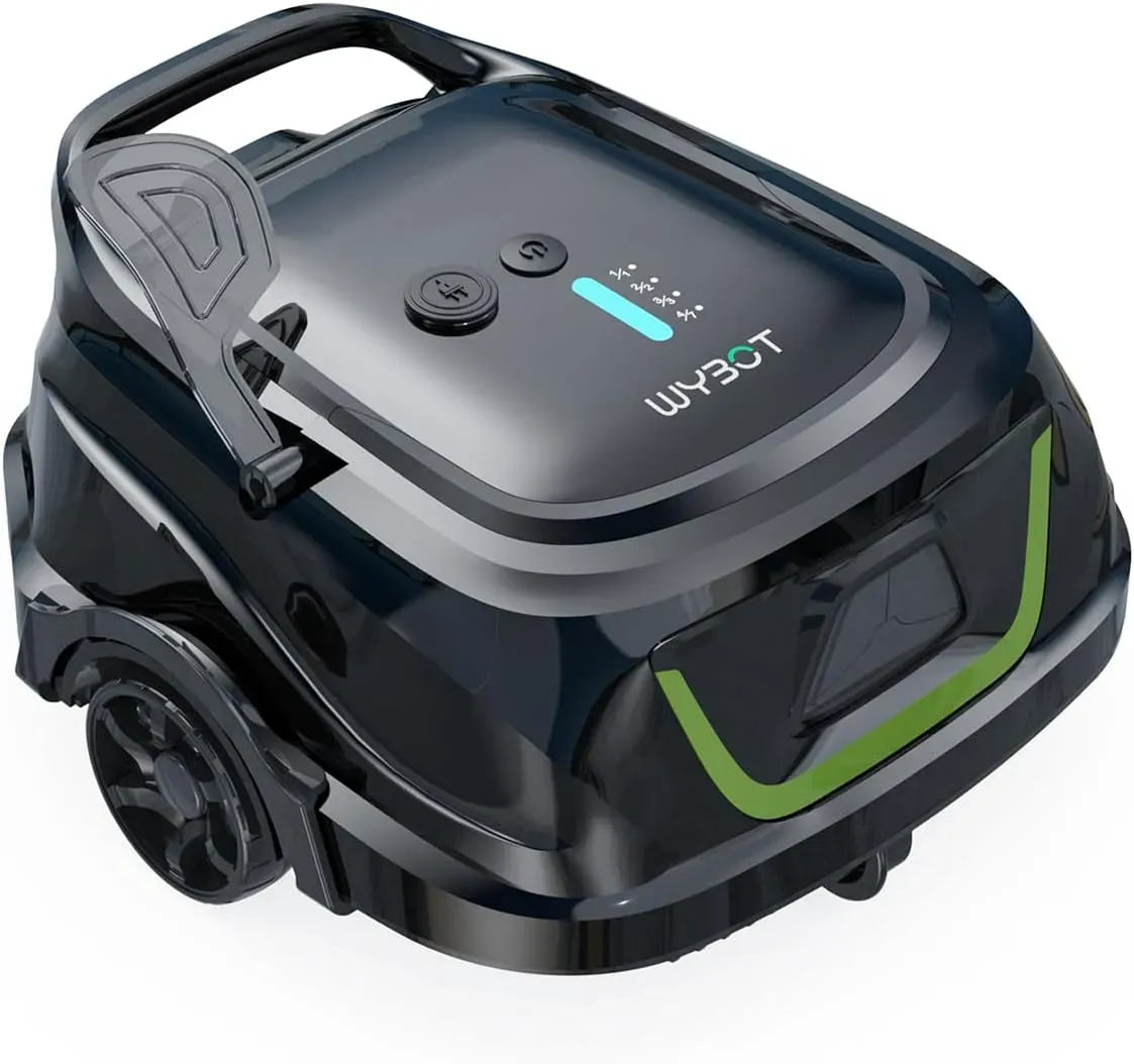 A1p Robot, robot nettoyeur de piscine, sans fil, vert, pour Hors-Sol Et Plates, WYBOT