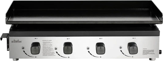Plancha, portable, 10 kW, extérieur, BIGHORN, Grande surface de cuisson avec 4 brûleurs individuels，Plancha portable et extérieur