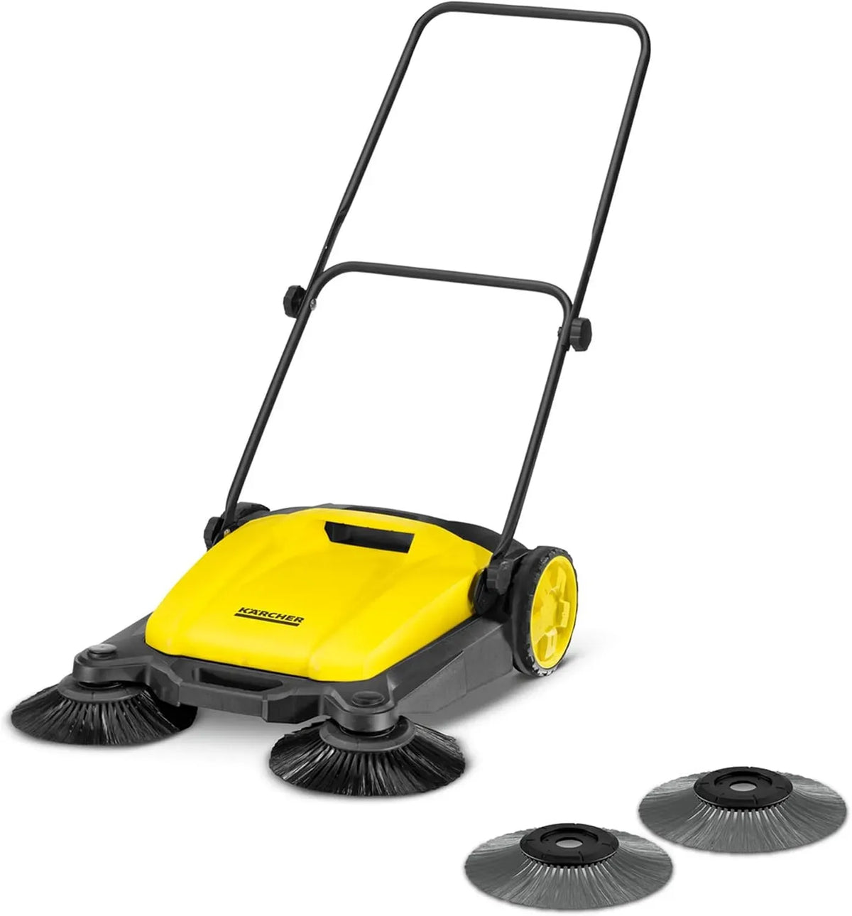 Kärcher S 3 Poids : 9,7 kg, La balayeuse Twin 2 en 1, Largeur de Travail : 650 mm, Jusqu'à 1 800 m²/h de Surface, bac à déchet : 16 l, Poid : 9,7 kg
