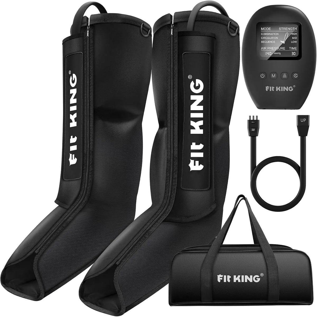 appareil de pressothérapie pour les jambes, 3 Modes, pour Pieds Efficaces pour Soulager les Lourdes et Activer, FIT KING