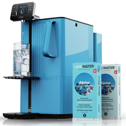 Robinet de cuisine, LANGWATER NSF58, Inclut osmoseur et 2 Packs de Minéraux Suisses, Purificateur d'eau & Minéralisation TheWell 2