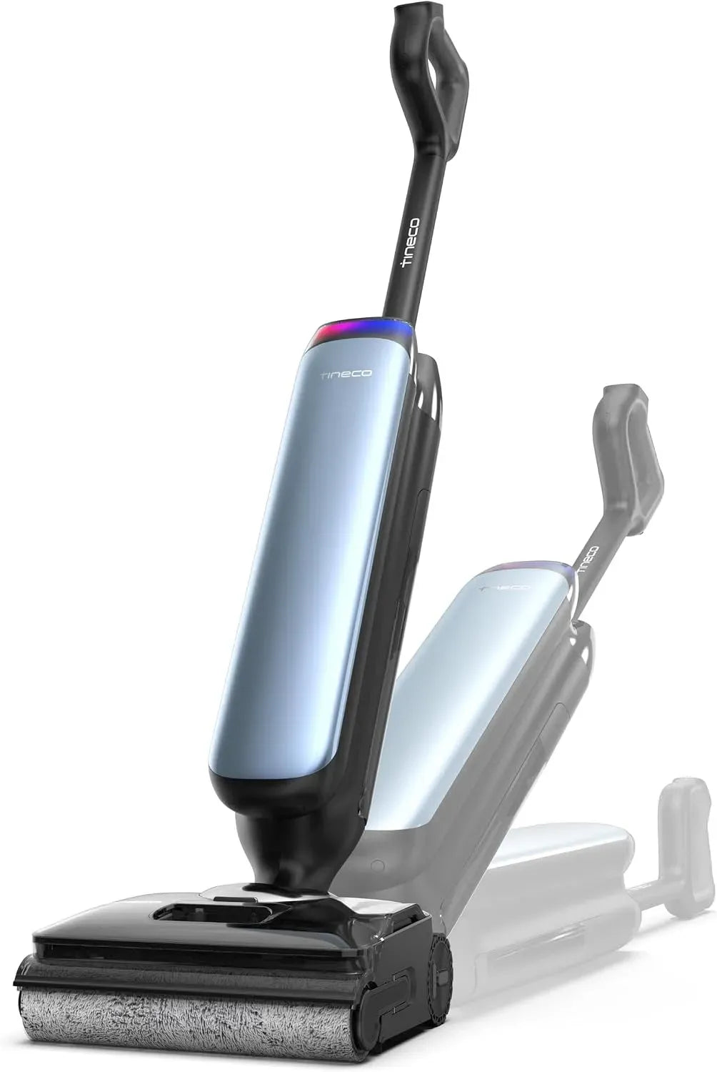 Aspirateur, 12,85cm, Système FlashDry à 85°C, Design ultra-fin 12,85cm s'aplatit à 180°, Nettoyage des Bords 2 côtés, 12,85 cm