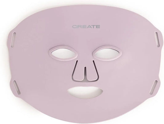 batterie, 4,2 W, LED, flexible, CREATE/SKIN CARE LED MASK/Masque de traitement LED 8 en 1 lavande/Télécommande