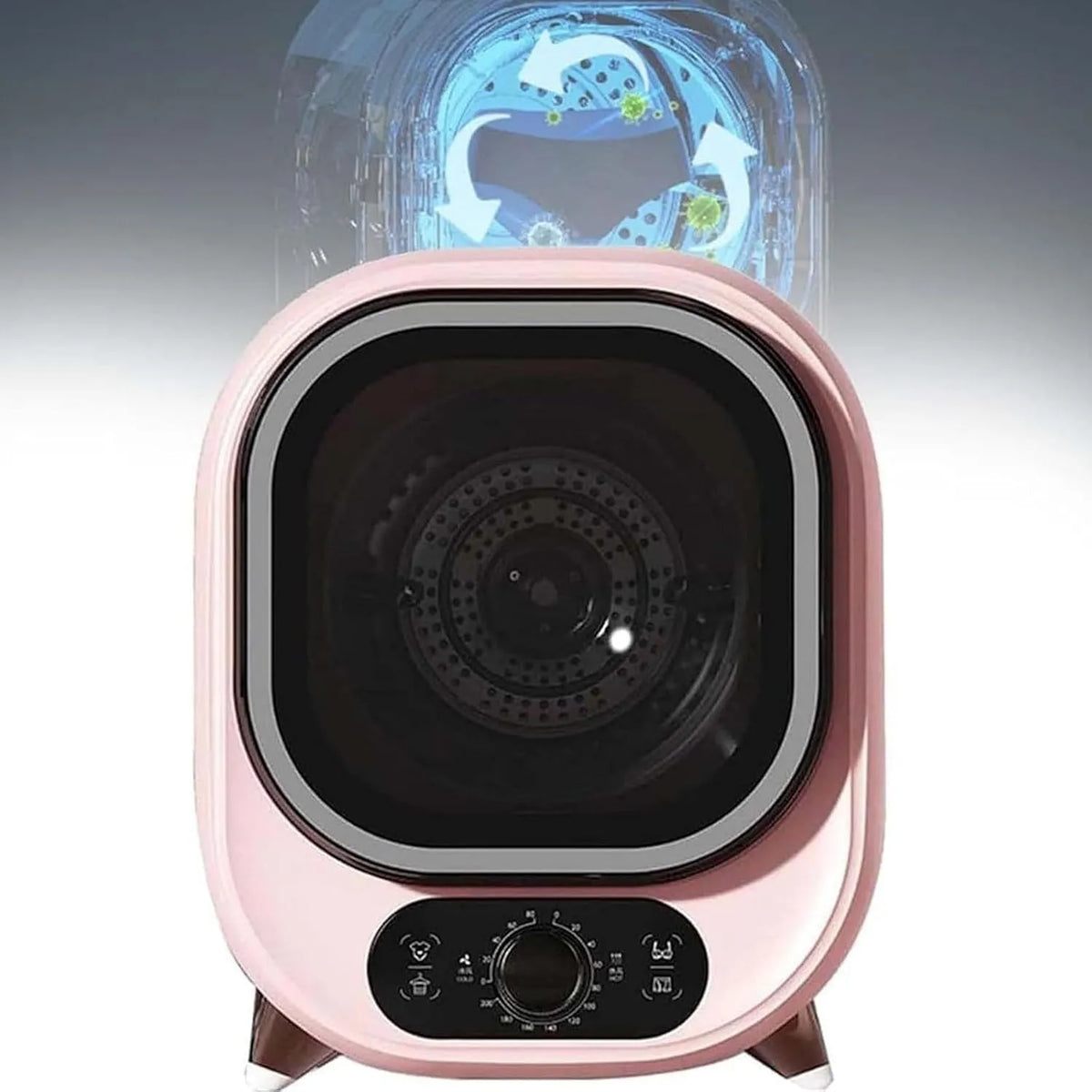 Sèche-linge, 450 W, 5 kg, portable, acier inoxydable, cuve et Dispositif de filtrage en Acier Inoxydable