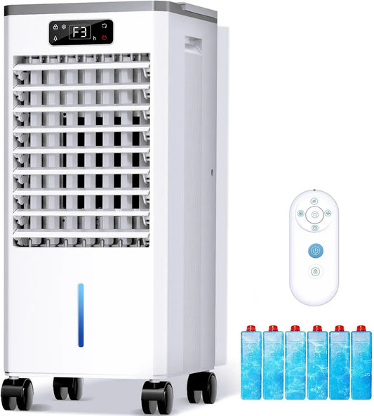 Climatiseur, 7,7 L, portable, minuteur, 3 vitesses, grand réservoir, minuterie de 12 heures pour arrêt automatique intelligent