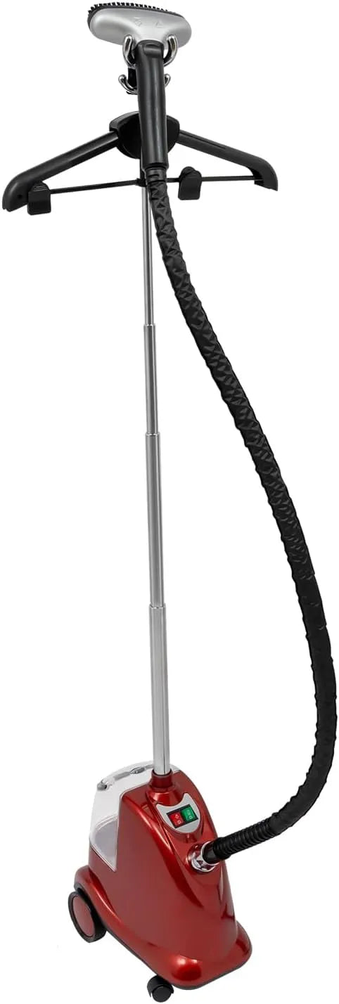 brosse, 3 L, 2200 W, grand réservoir, vapeur, rouge, pour tous les types de textiles
