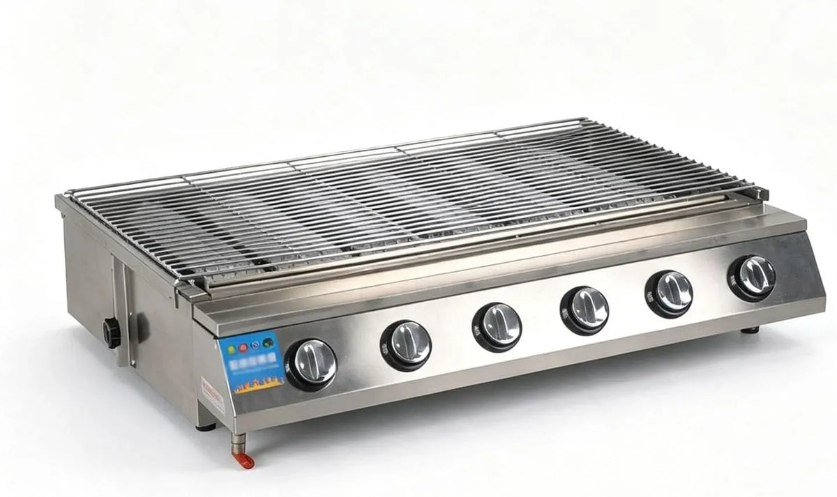 Barbecue, Portable, barbecue fonctionnant au gaz, extérieur, gril, professionnel, acier inoxydable