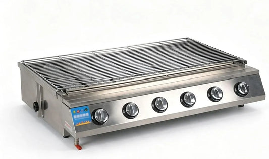 Barbecue, Portable, barbecue fonctionnant au gaz, extérieur, gril, professionnel, acier inoxydable