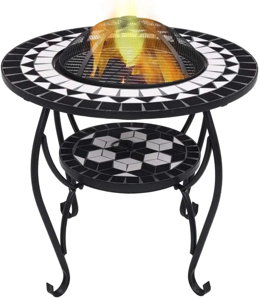Radiateur électrique, 68 cm, extérieur, camping, noir